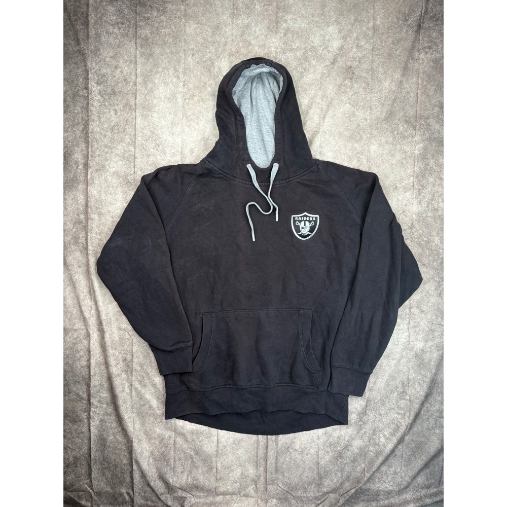 Antigua Las Vegas Raiders Hoodie Mens XL Black Pullover Sweatshirt NFL Football